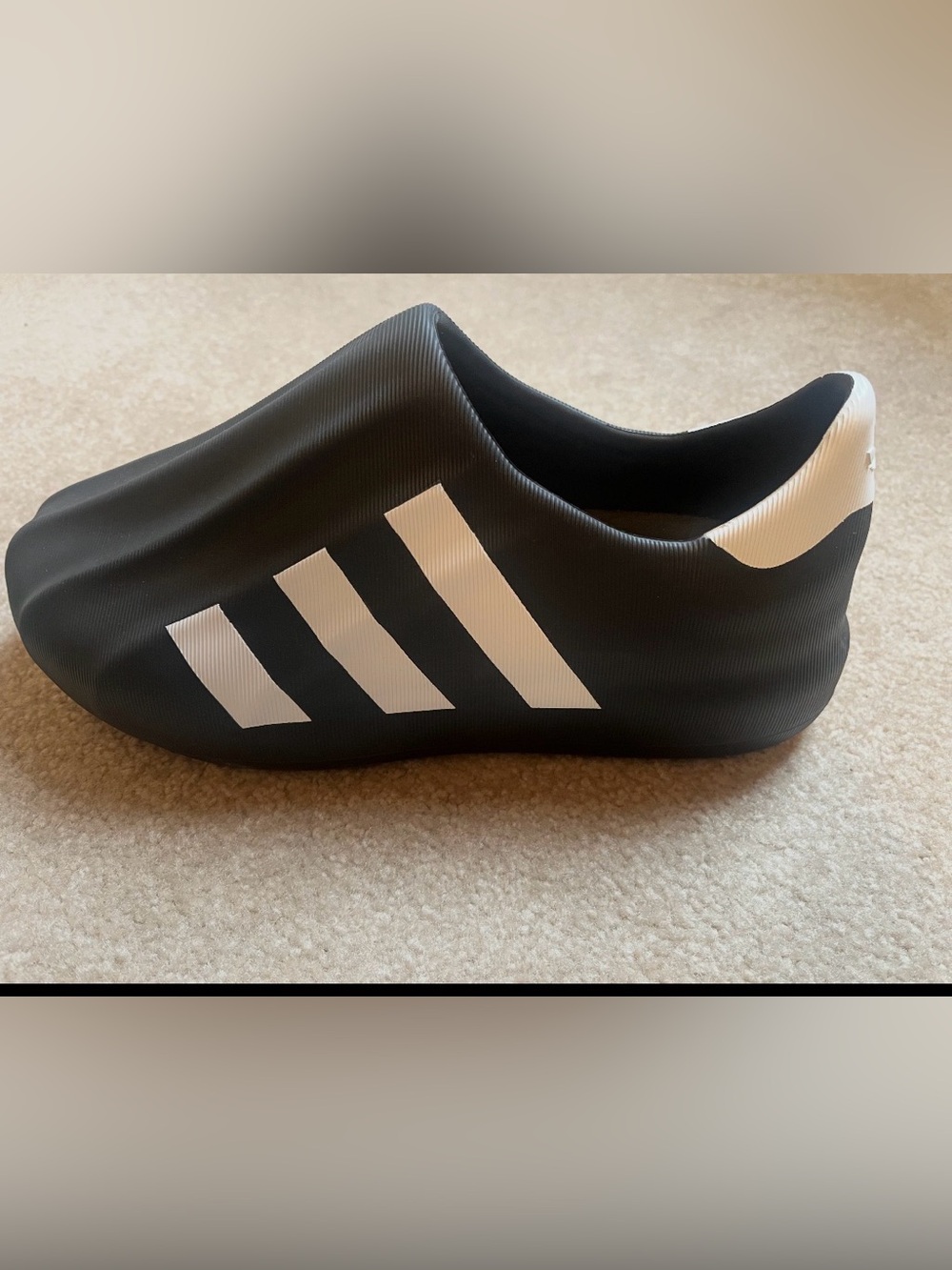 adidas adiFOM Superstar Black White Foam Slip-On Shoes Men’s 10 HQ8752 NWT